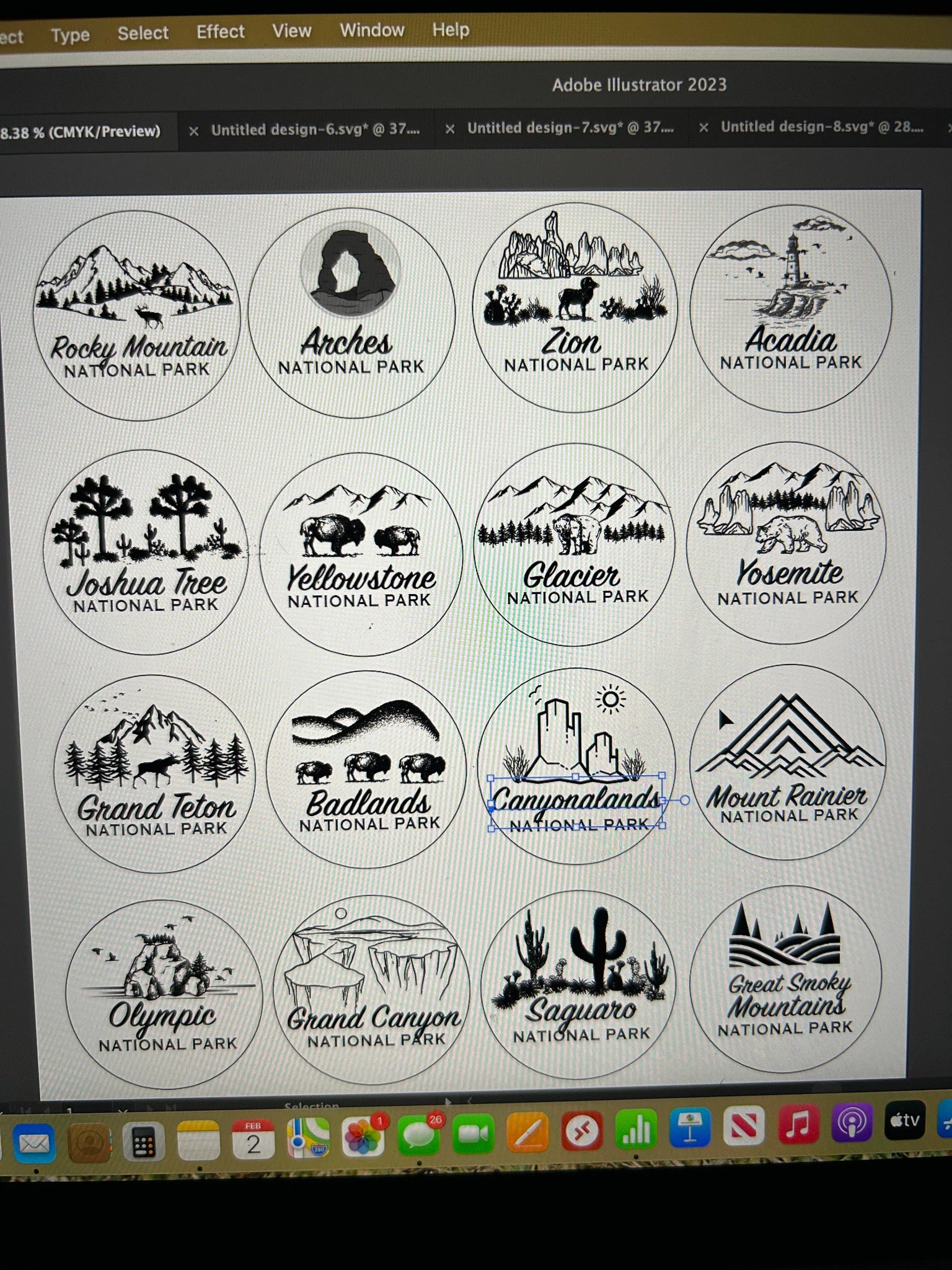 Custom Coaster Order as Discussed with Owner of Parks Art