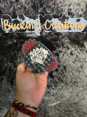 Playing Card Checkered Spade Car Air Freshener