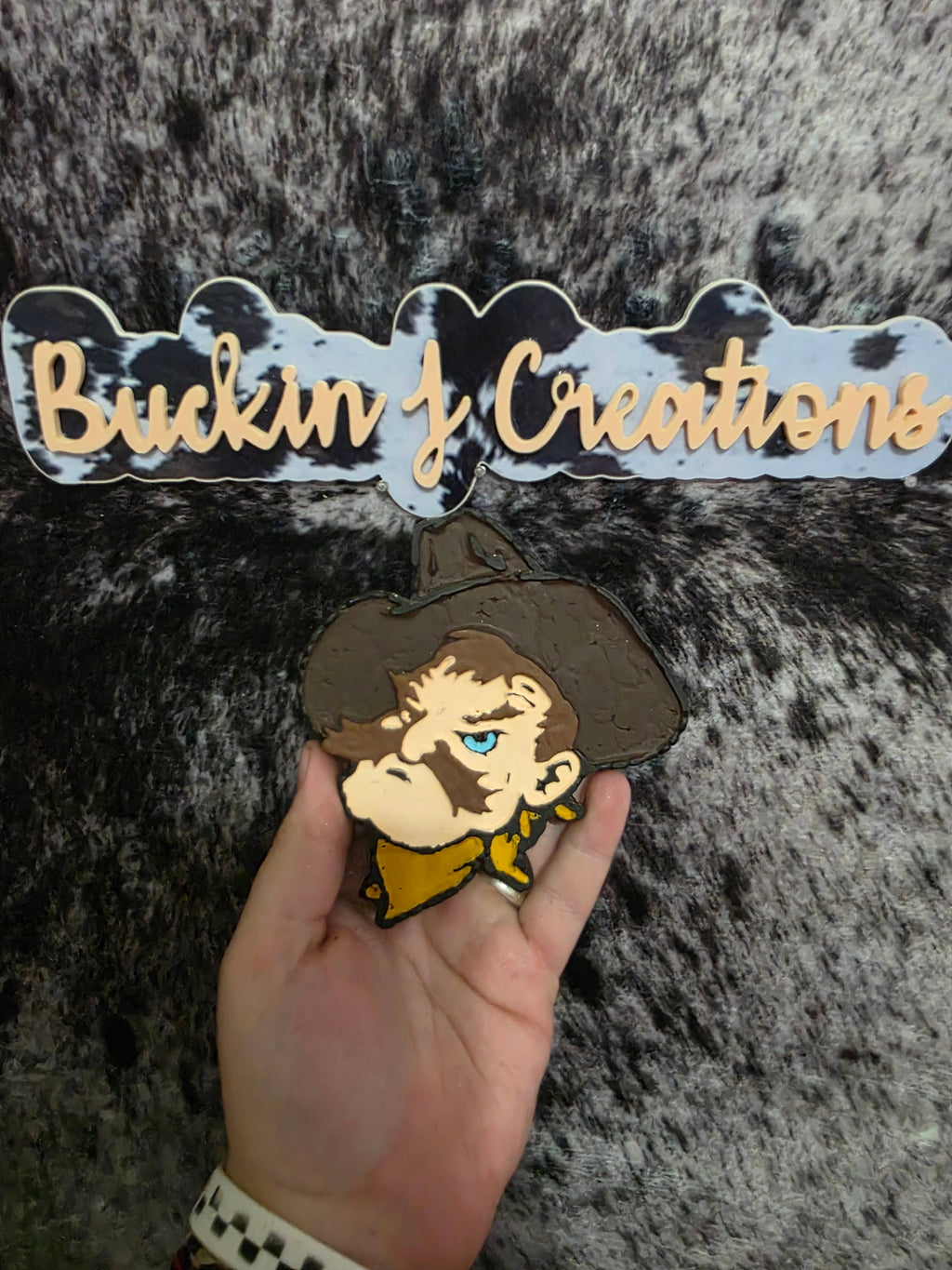 Cowboy Mascot Car Air Freshener