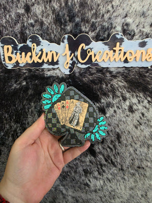 Playing Card Checkered Spade Car Air Freshener