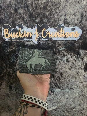 Bucking Horse Flag Car Air Freshener