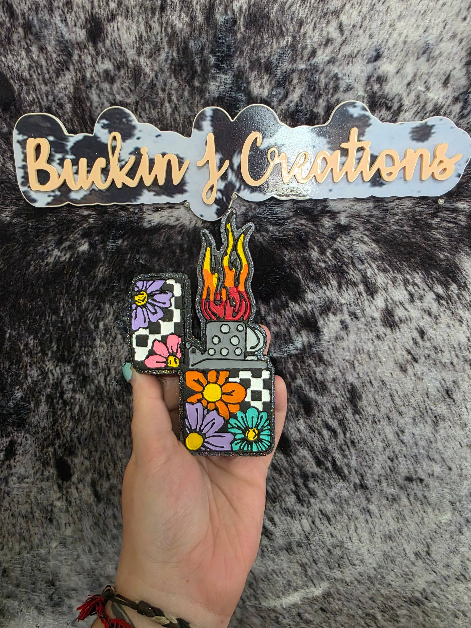 Retro Floral Lighter Car Air Freshener