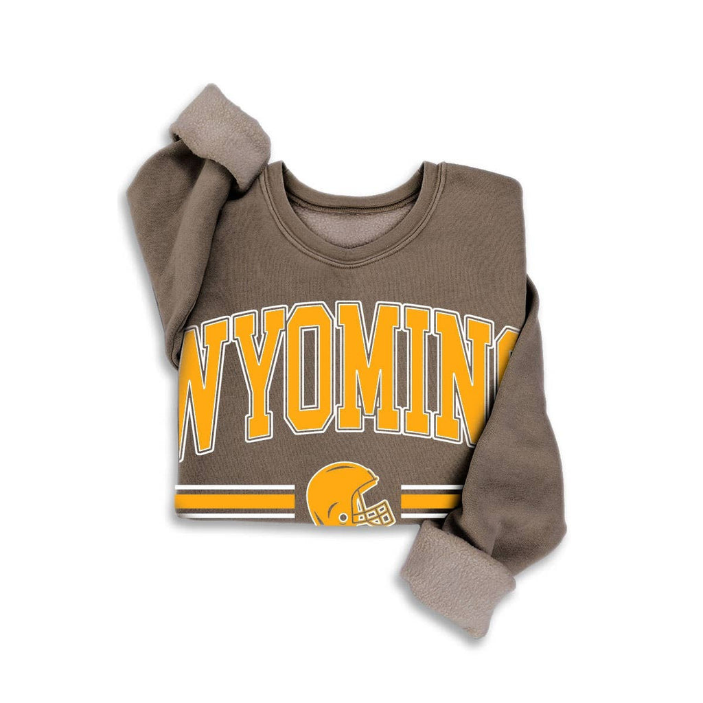 WYOMING MINERAL SWEATSHIRTS: MINERAL BROWN / S-M-L-XL(1-2-2-1)