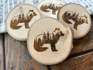 Woodland Fox Coaster, Woodland Creatures, Mountains