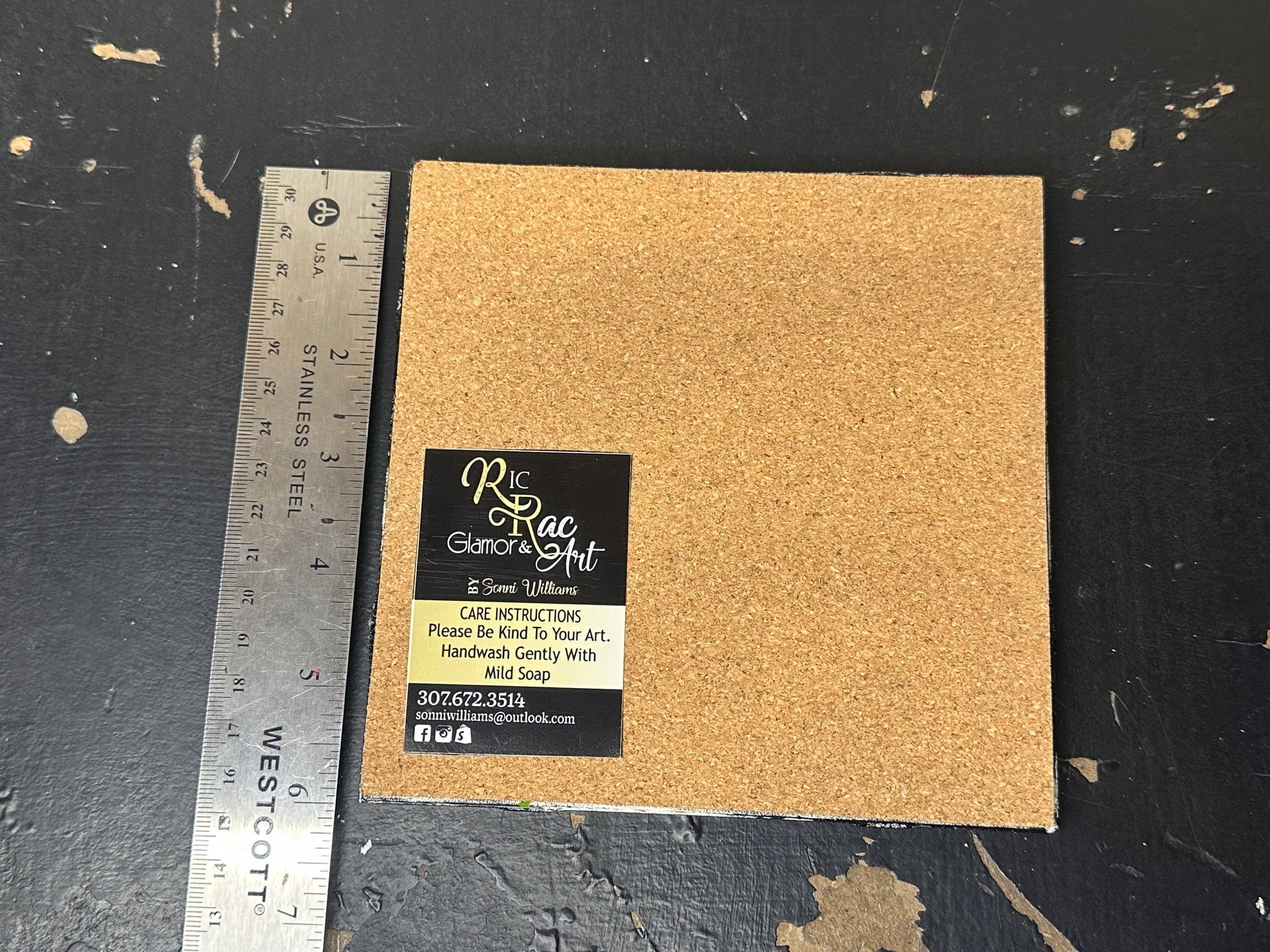 Wyoming Handpainted Hotplates- Set of 2