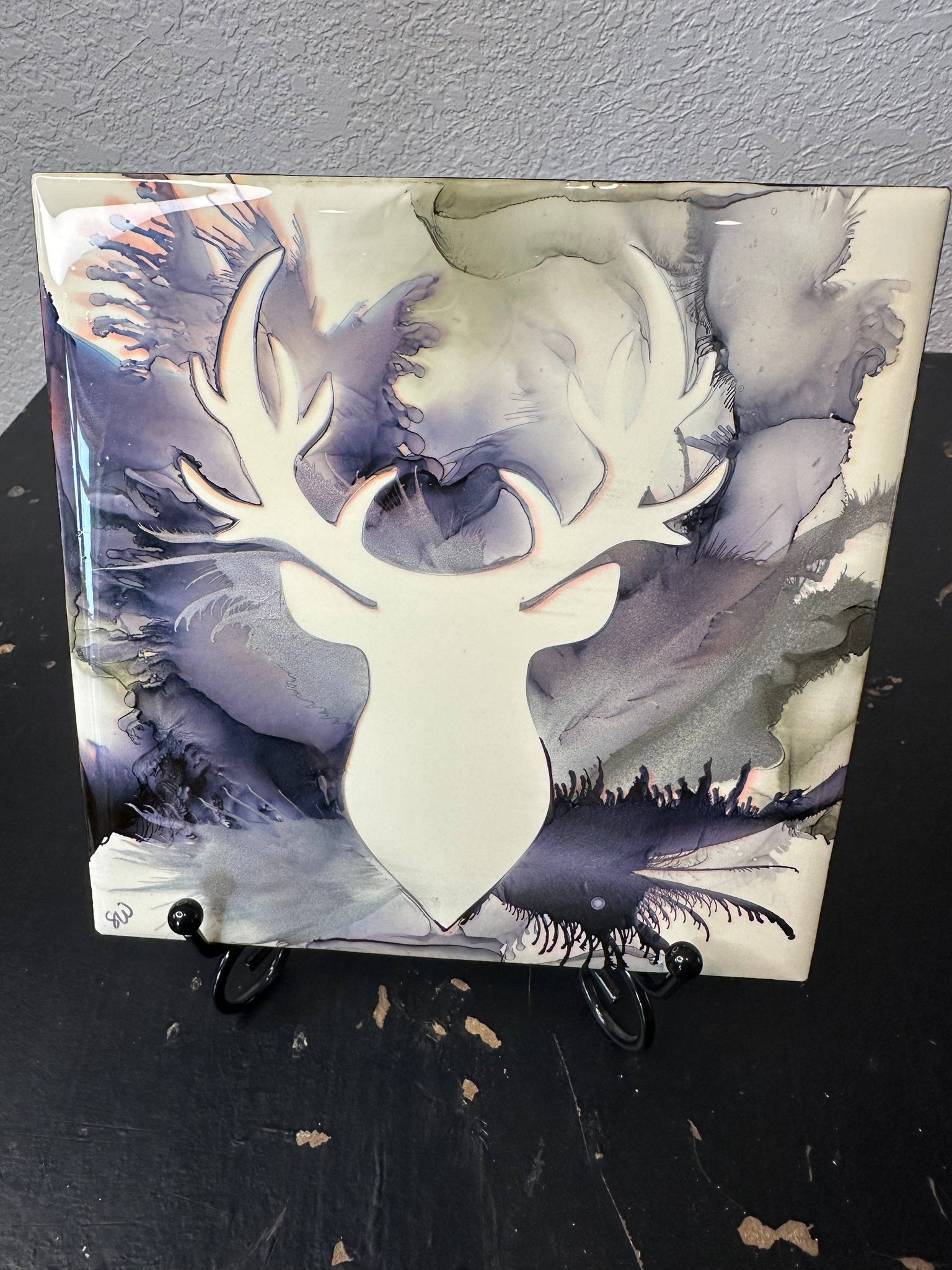 Wyoming Handpainted Hotplates- Set of 2