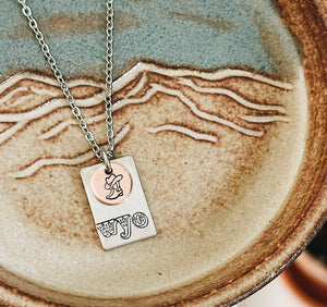 Western WYO Cowboy Boot Necklace: Copper Boot