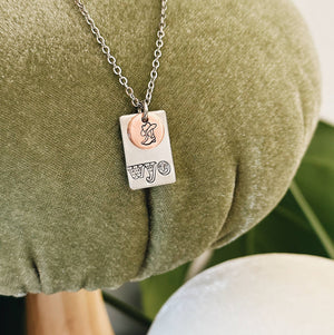 Western WYO Cowboy Boot Necklace: Copper Boot