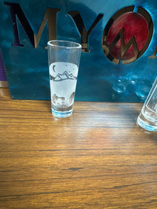 Bison moon without border shot glass