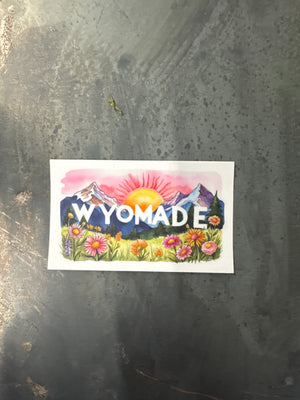 Wyomade sunset sticker