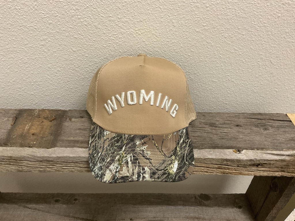 camo wyoming hat