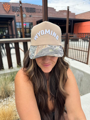 camo wyoming hat