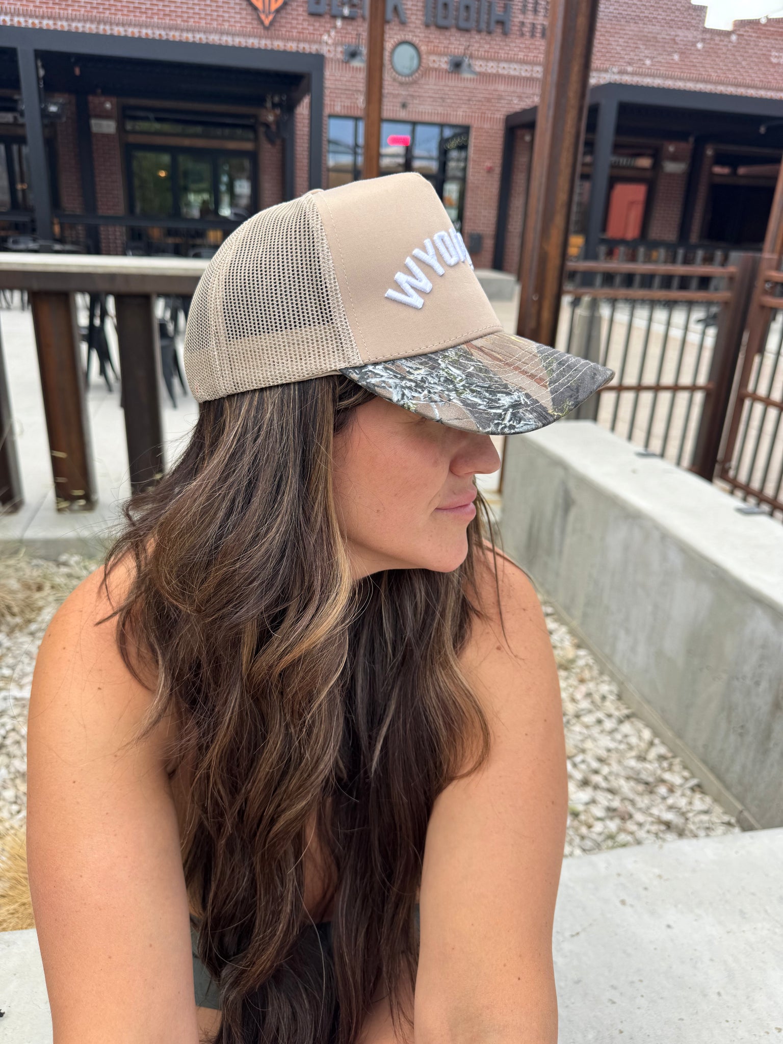 camo wyoming hat