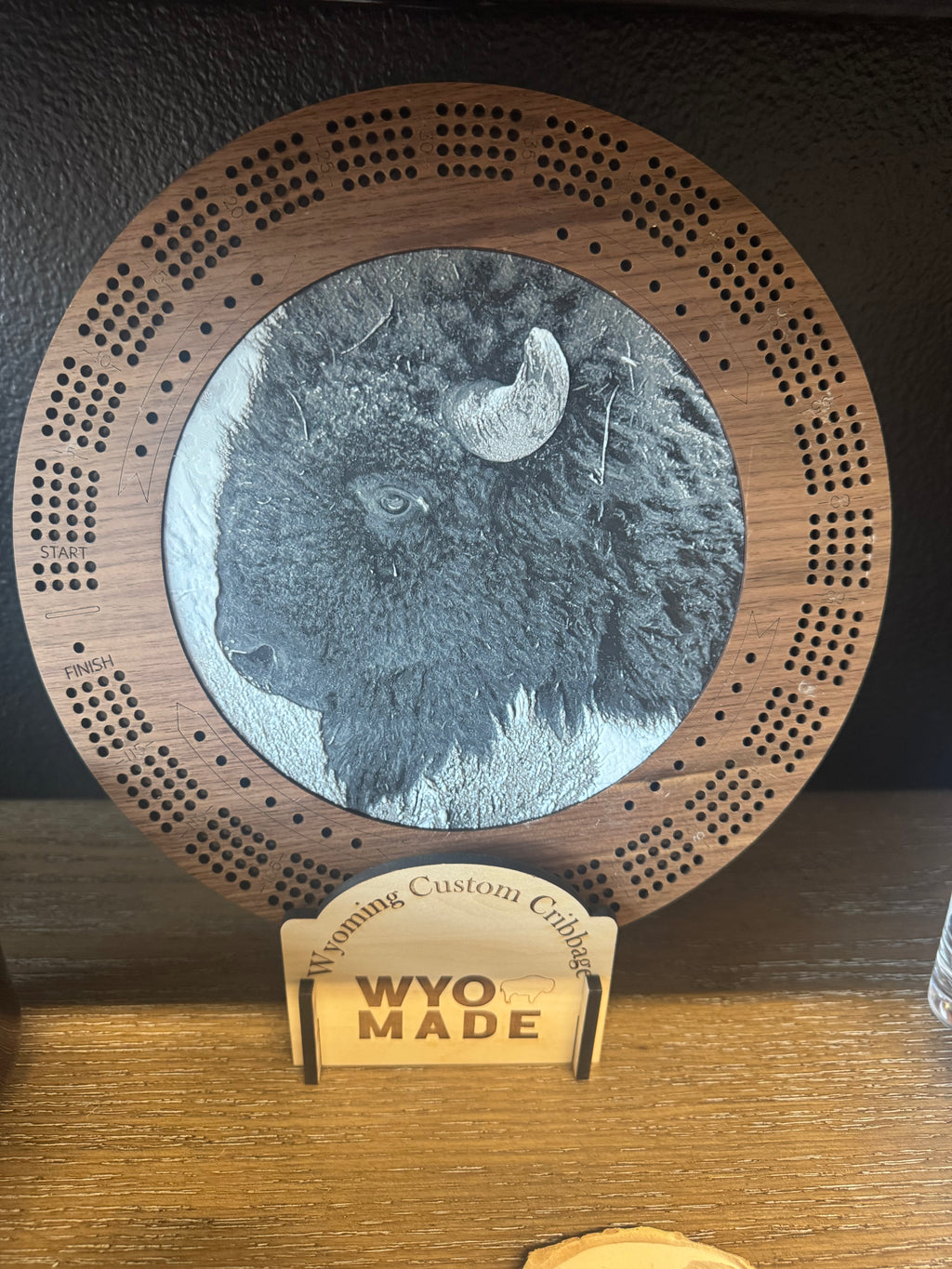 Bison Cribbage board