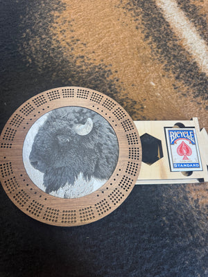 Bison Cribbage board