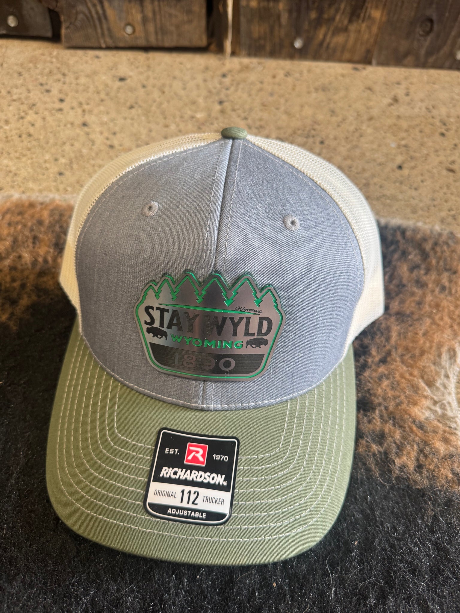 Stay Wyld Wyoming HAT with metal patch