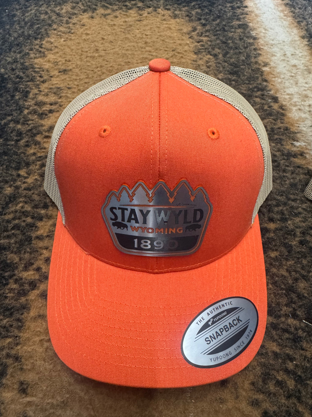 Stay Wyld Wyoming HAT with metal patch
