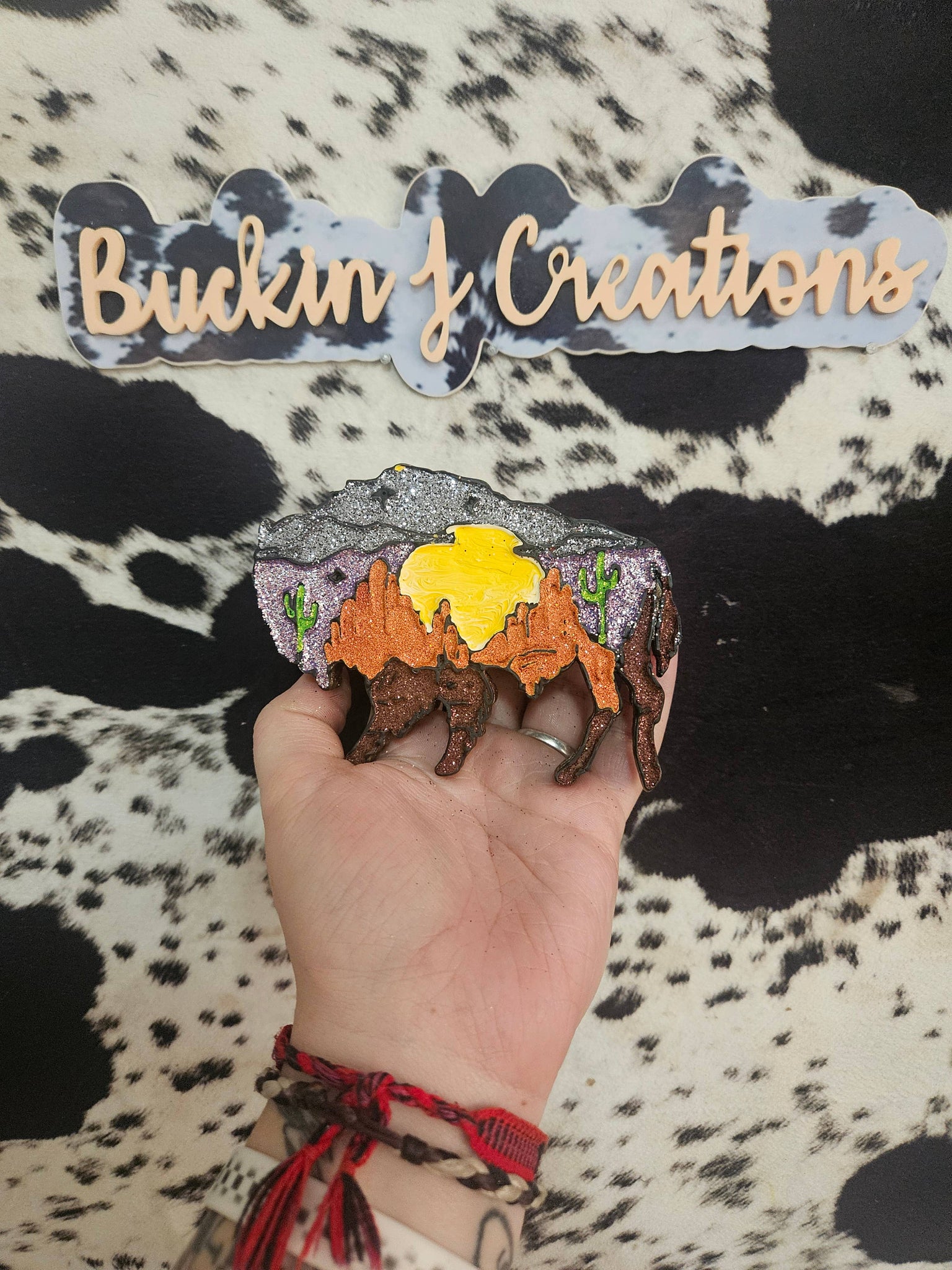 Buffalo Sunset Car Air Freshener