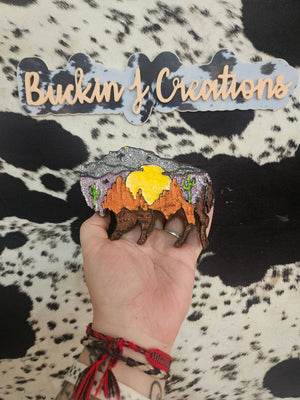 Buffalo Sunset Car Air Freshener