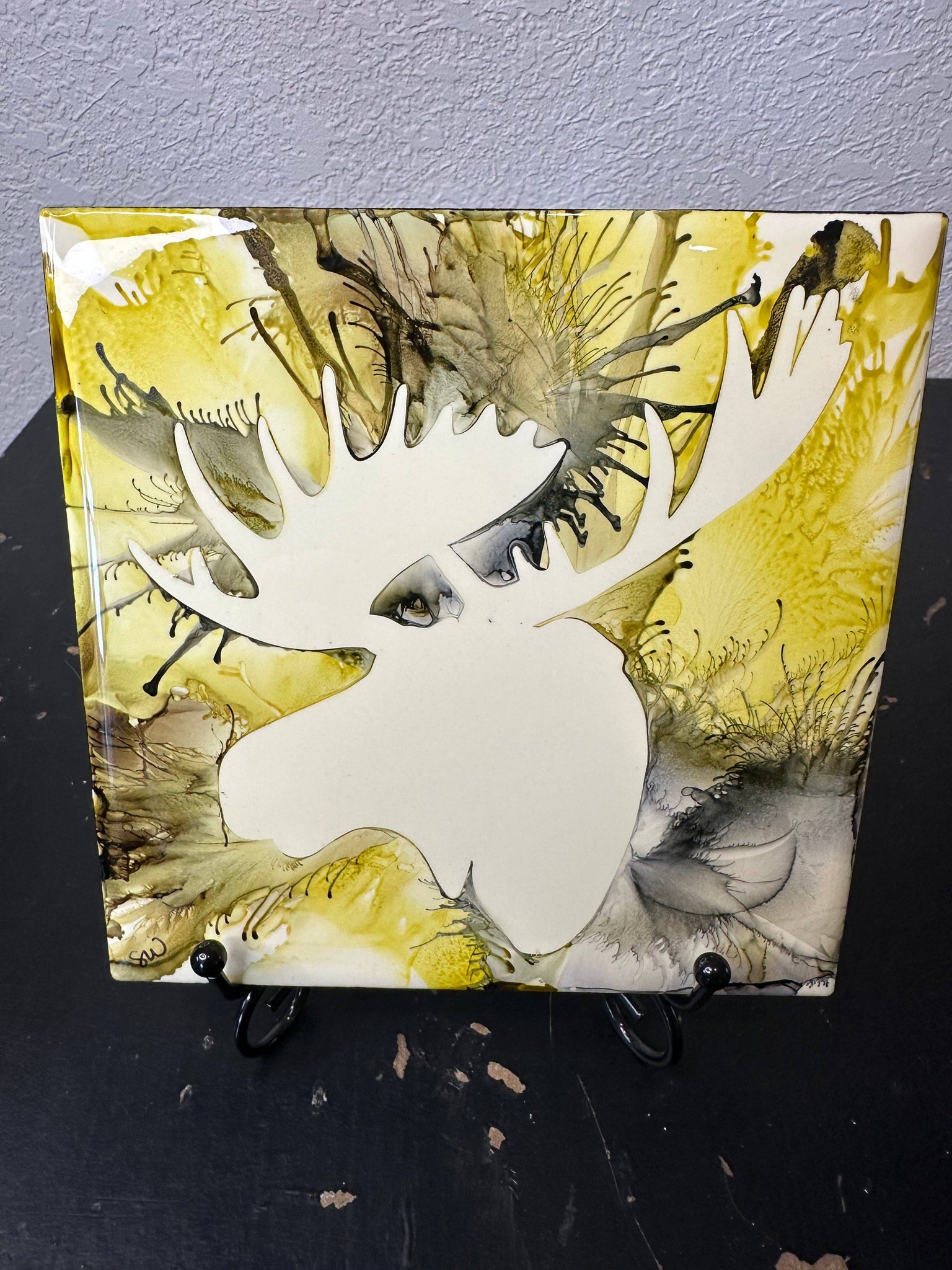 Wyoming Handpainted Hotplates- Set of 2