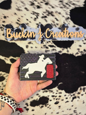 Barrel Racer Flag Car Air Freshener