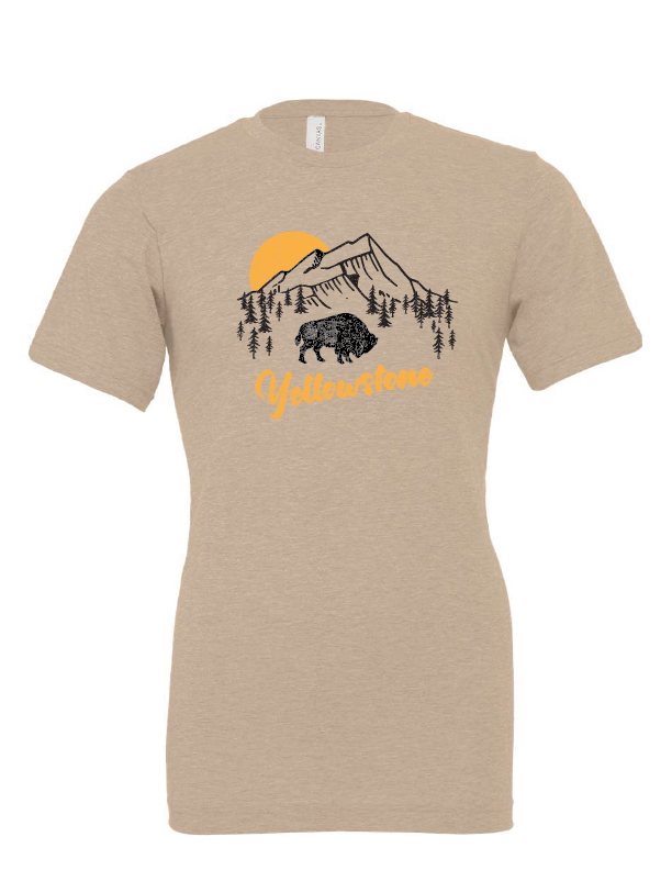 Mountain Medicine Buffalo - Customizable - Short Sleeve Tee: Heather Natural / XX-Large