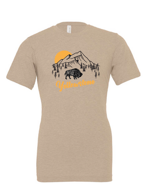Mountain Medicine Buffalo - Customizable - Short Sleeve Tee: Heather Natural / XX-Large