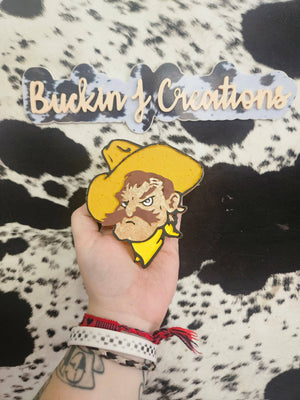 Cowboy Mascot Car Air Freshener