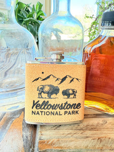 Yellowstone Flask, West Yellowstone, Wyoming Montana: Brown