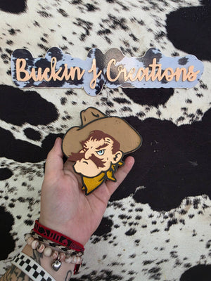Cowboy Mascot Car Air Freshener