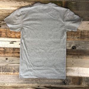 Men's WyoMade Vintage WY Tee- Heather Grey