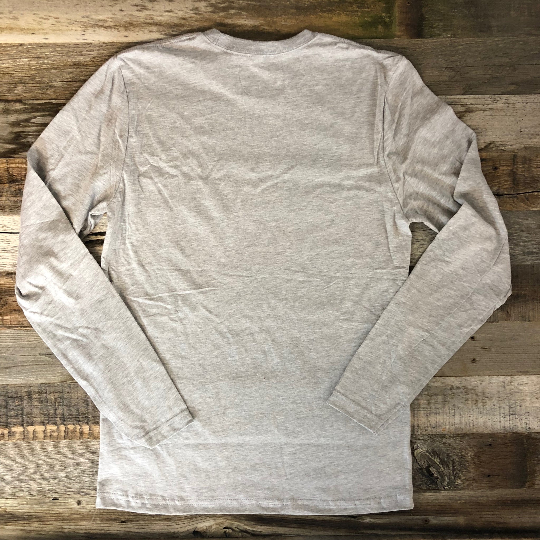 Men's WyoMade Vintage WY Long Sleeve- Heather Grey