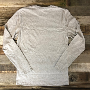 Men's WyoMade Vintage WY Long Sleeve- Heather Grey
