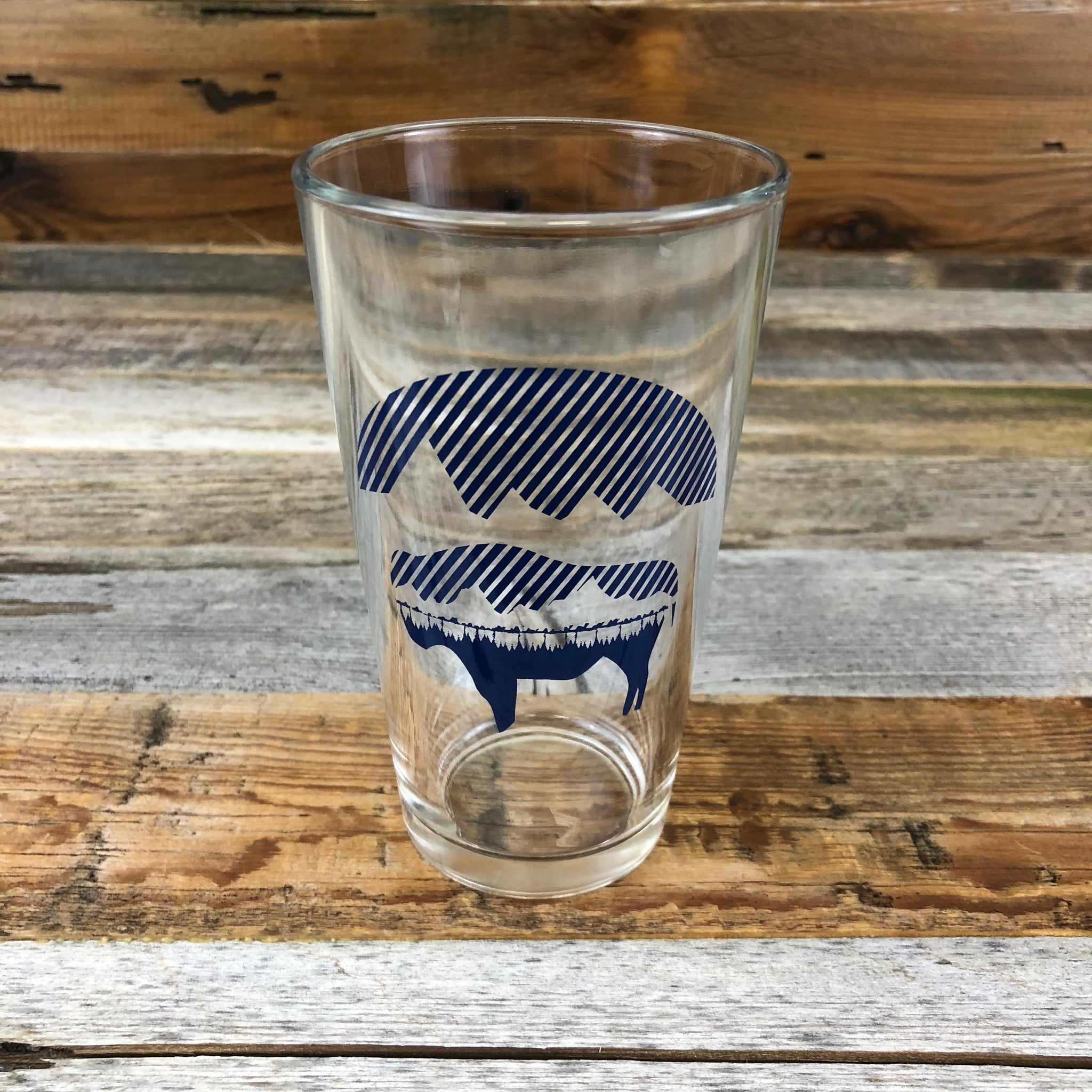 Bison  Pint Glass