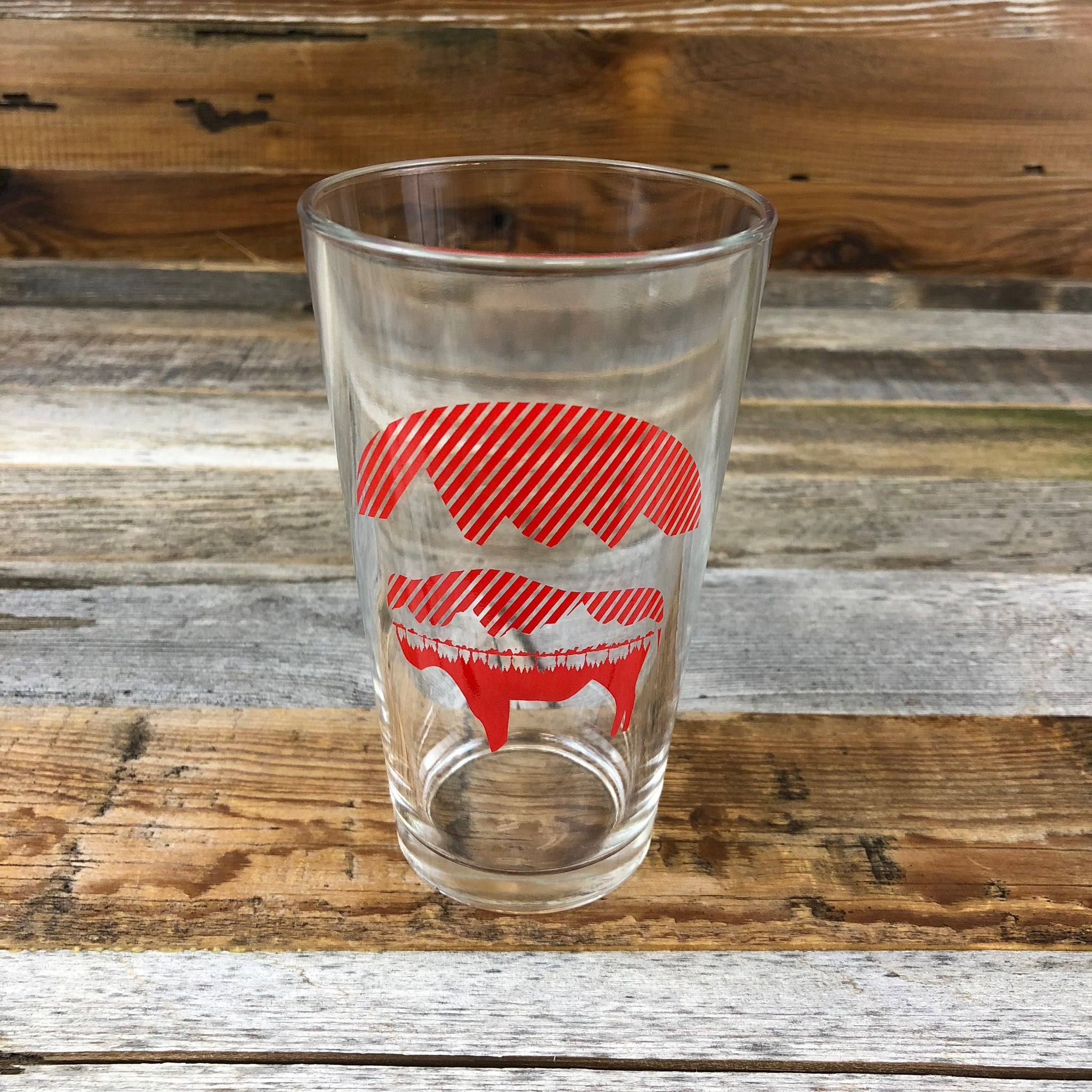Bison  Pint Glass
