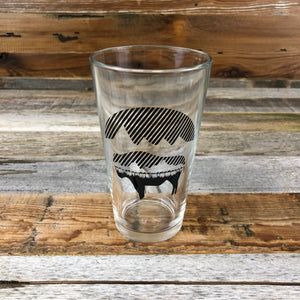 Bison  Pint Glass