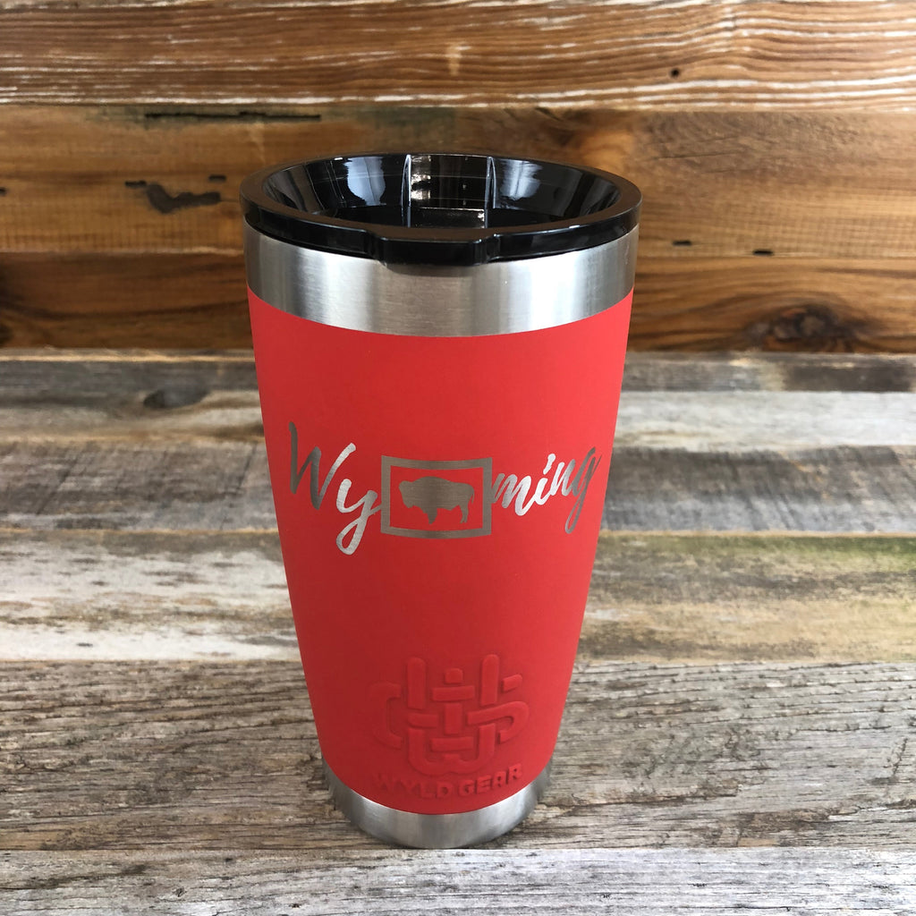 Wyoming Tumbler | 20 oz | Red The WyoMade Wyoming Tumbler is pure beverage containment for 20 ounces of your favorite hot or cold drink.  It comes with a smooth-flow sippy-lid for direct beverage enjoyment.  This Red colored Tumbler is designed for any Wyoming lifestyle and will surely allow you to roam free with your favorite beverage.  Bring some life to the herd with a Wyoming Tumbler from WyoMade.