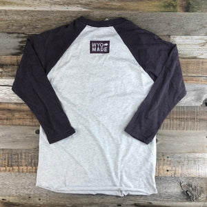 Bison Moon Baseball Tee | WyoMade Apparel | Women's