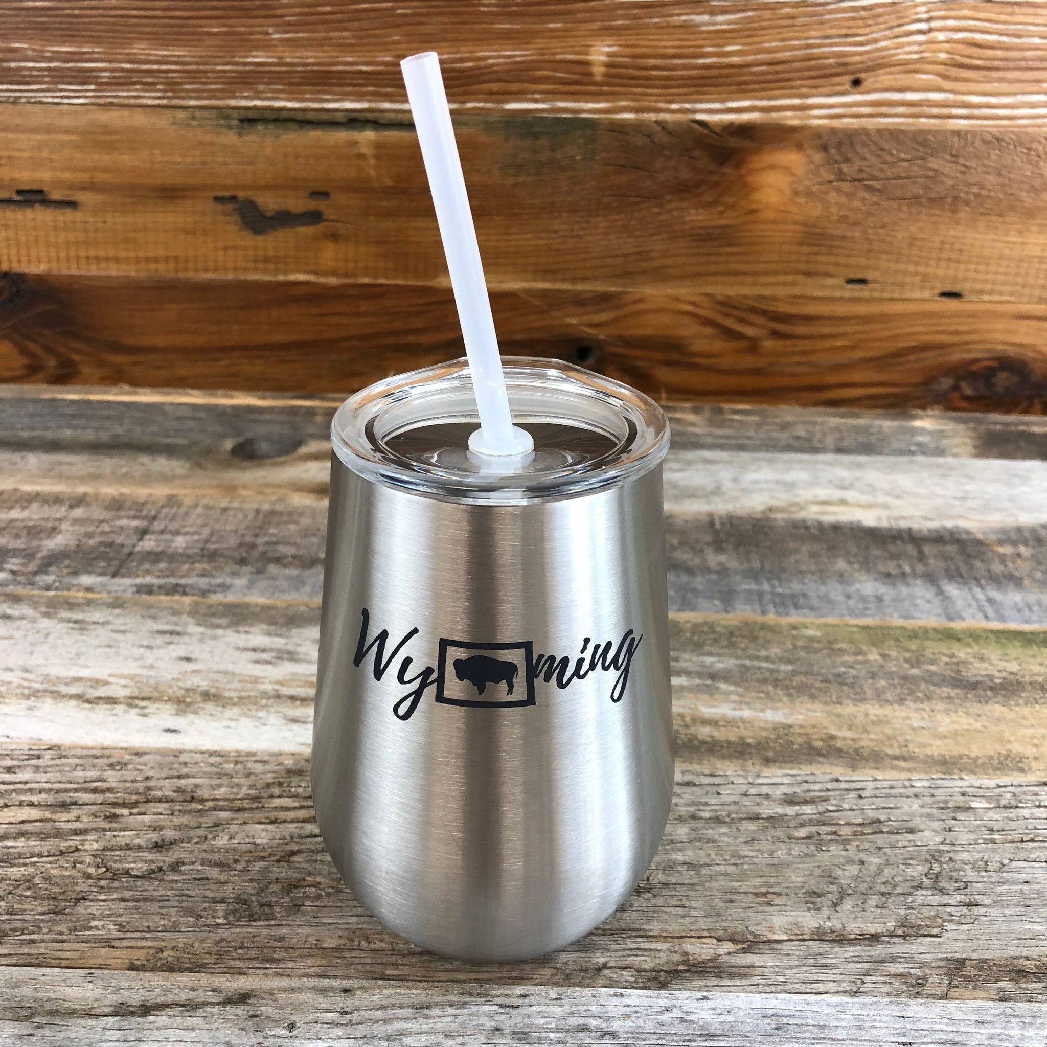 Wyoming Wine Tumbler | 12 oz | Steel