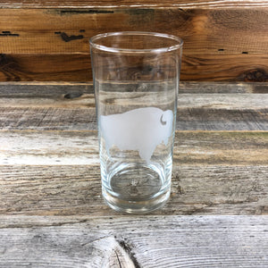 WYO Tall Old Fashioned Glass- Buffalo