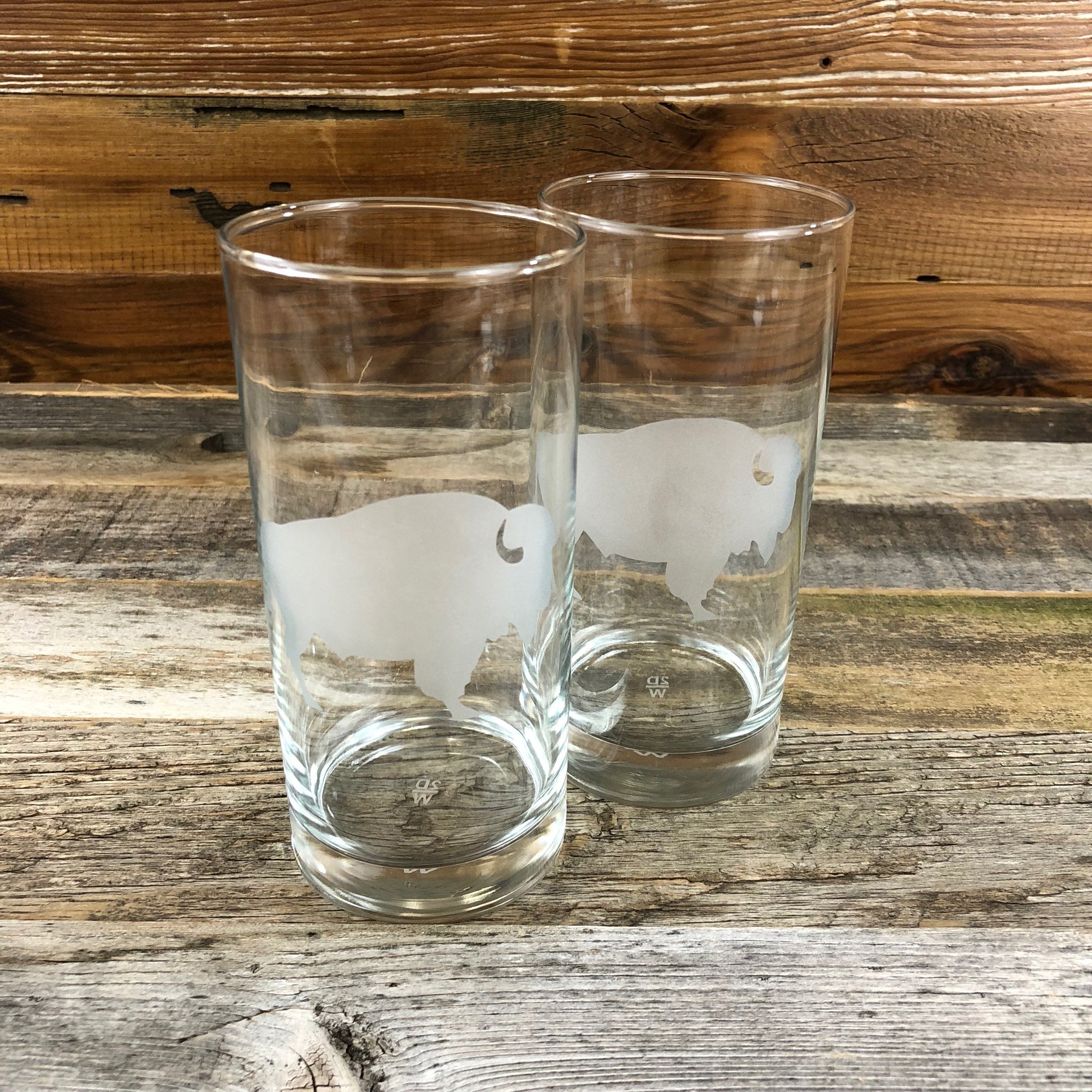 WYO Tall Old Fashioned Glass- Buffalo