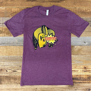 Bison Butts Tee - Maroon