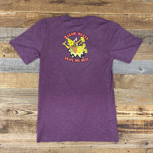 Bison Butts Tee - Maroon
